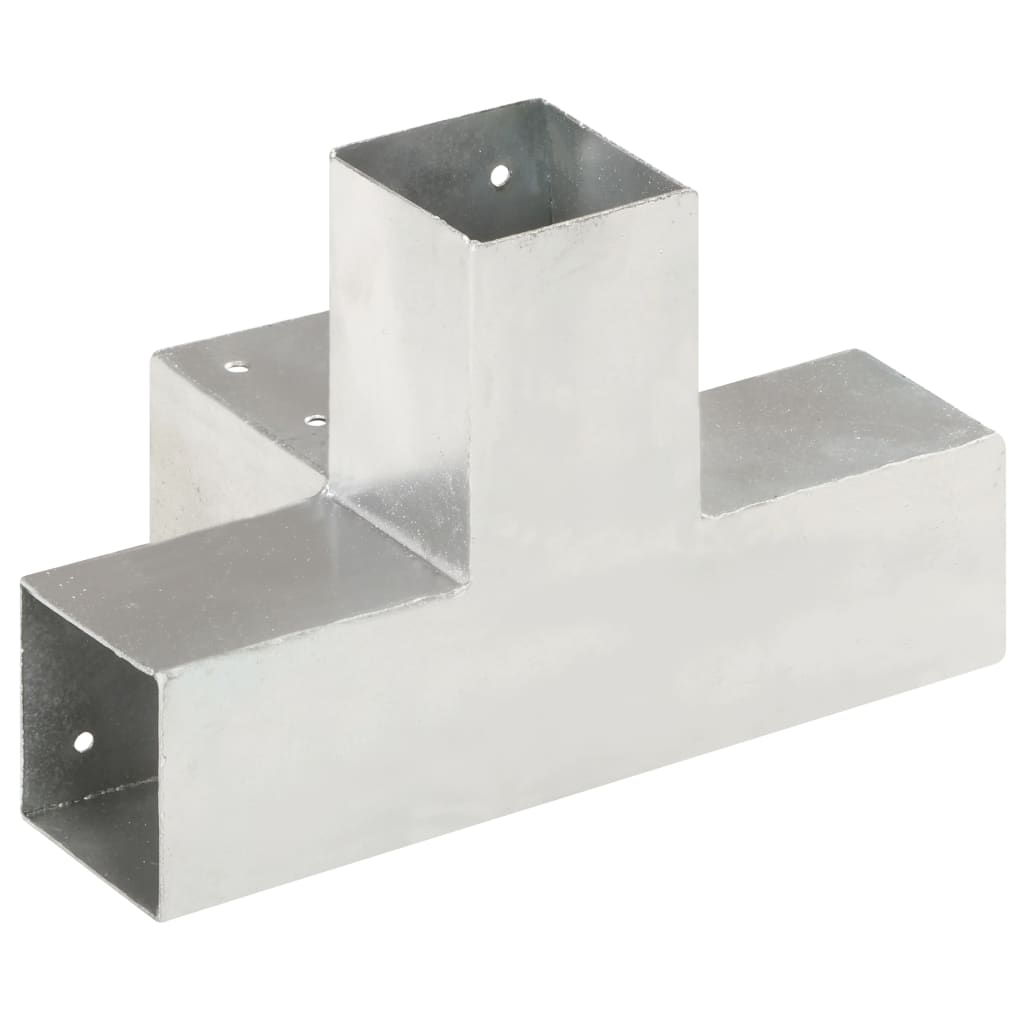 Trámová spojka 4 ks ve tvaru X pozinkovaný kov 71 x 71 mm