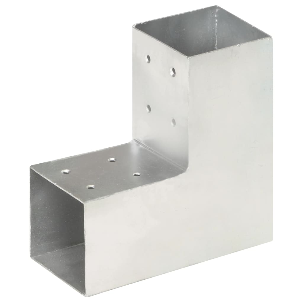 Trámová spojka 4 ks ve tvaru L pozinkovaný kov 81 x 81 mm