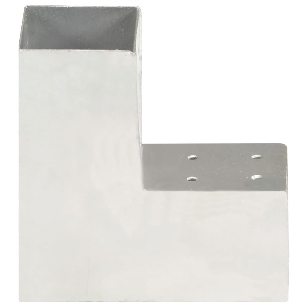 Trámová spojka 4 ks ve tvaru L pozinkovaný kov 81 x 81 mm