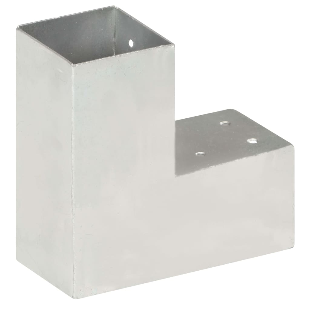 Trámová spojka 4 ks ve tvaru L pozinkovaný kov 81 x 81 mm