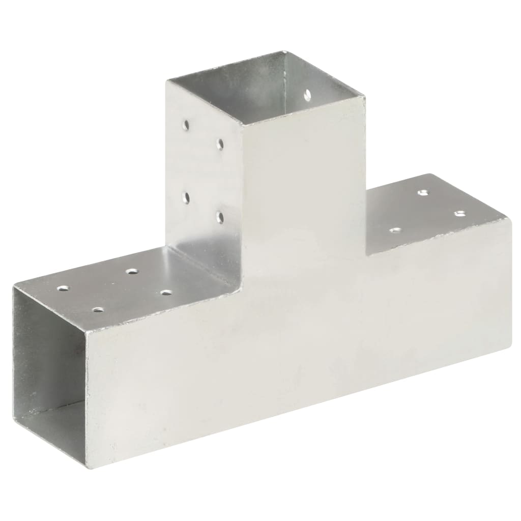 Trámová spojka 4 ks ve tvaru T pozinkovaný kov 81 x 81 mm
