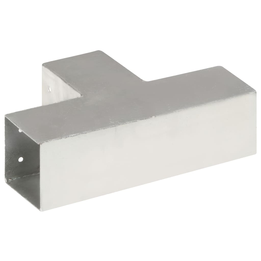 Trámová spojka 4 ks ve tvaru T pozinkovaný kov 81 x 81 mm