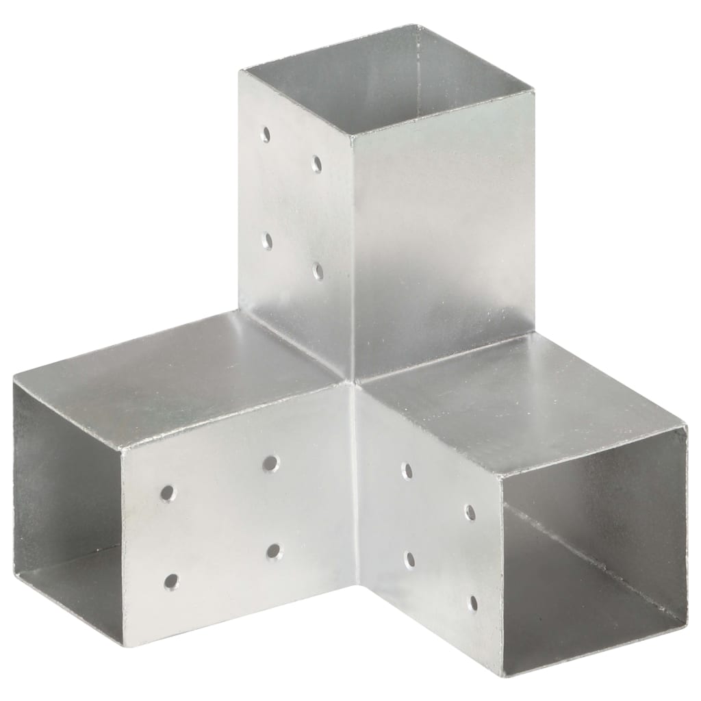 Trámová spojka 4 ks ve tvaru Y pozinkovaný kov 81 x 81 mm