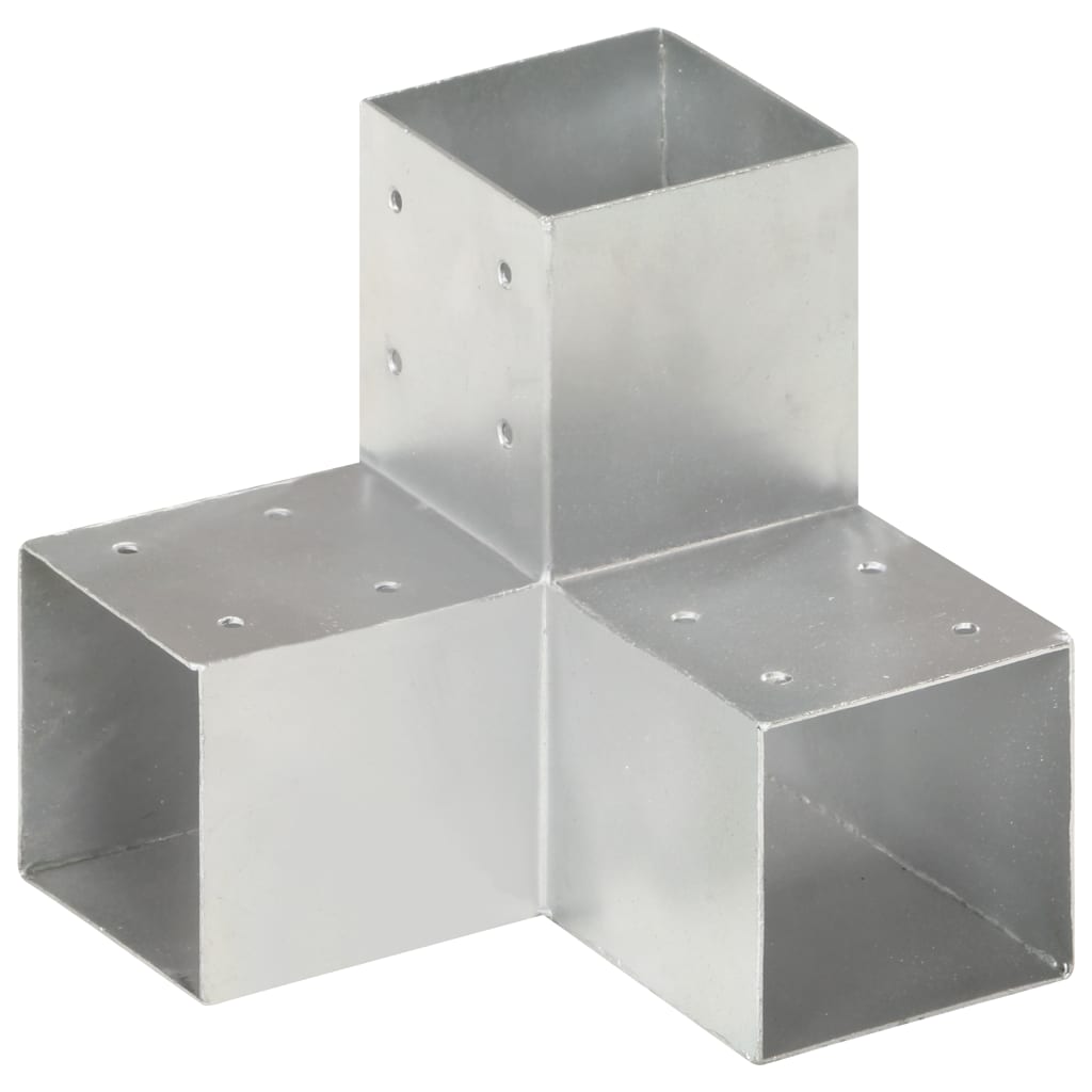 Trámová spojka 4 ks ve tvaru Y pozinkovaný kov 91 x 91 mm
