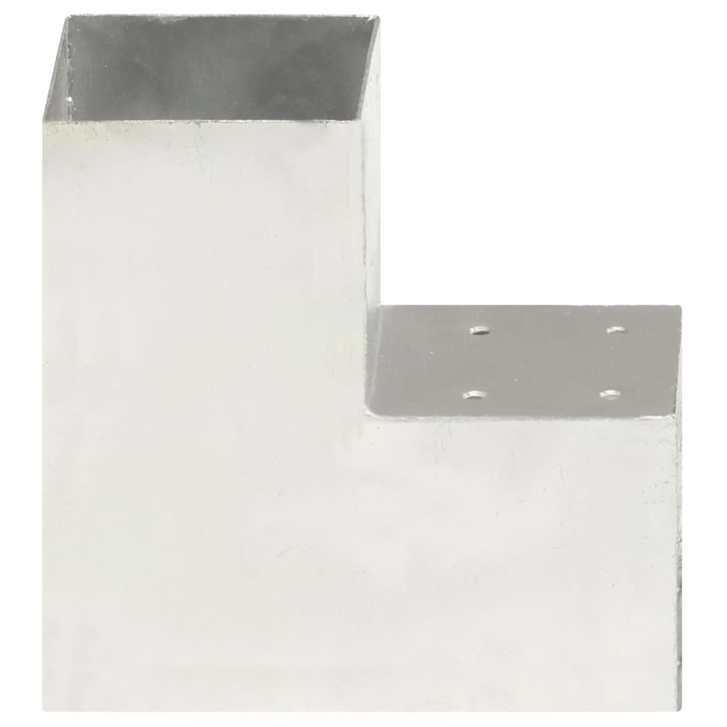 Trámová spojka 4 ks ve tvaru L pozinkovaný kov 101 x 101 mm