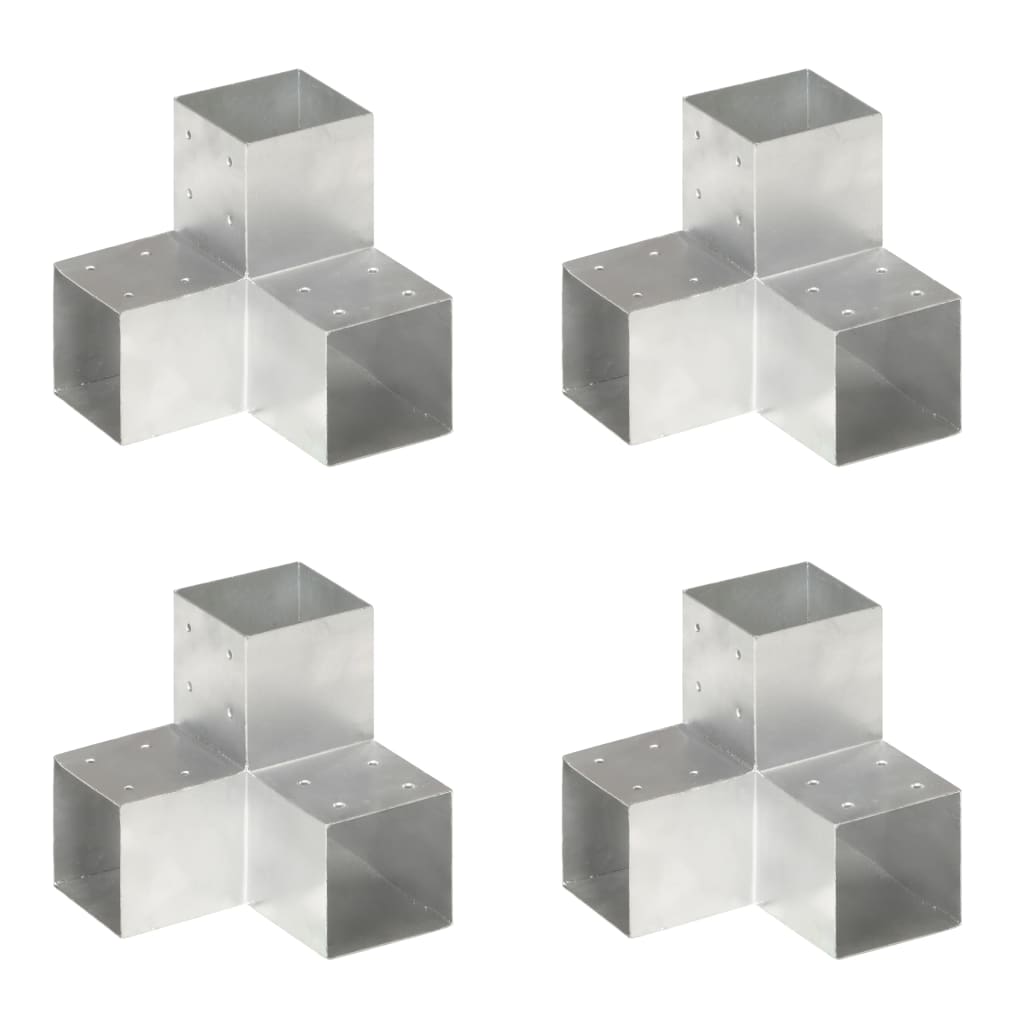 Trámová spojka 4 ks ve tvaru Y pozinkovaný kov 101 x 101 mm