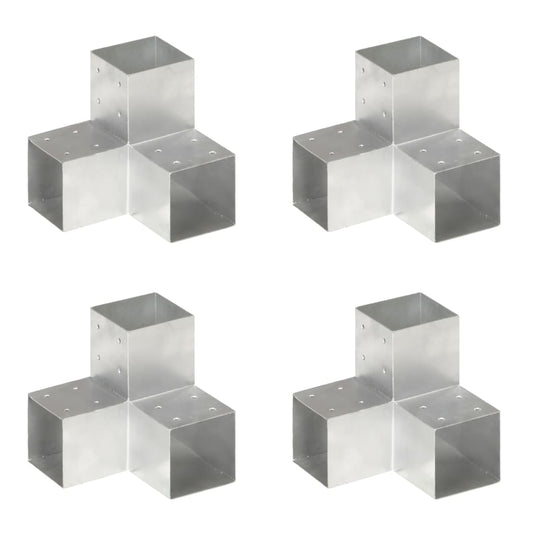 Trámová spojka 4 ks ve tvaru Y pozinkovaný kov 101 x 101 mm