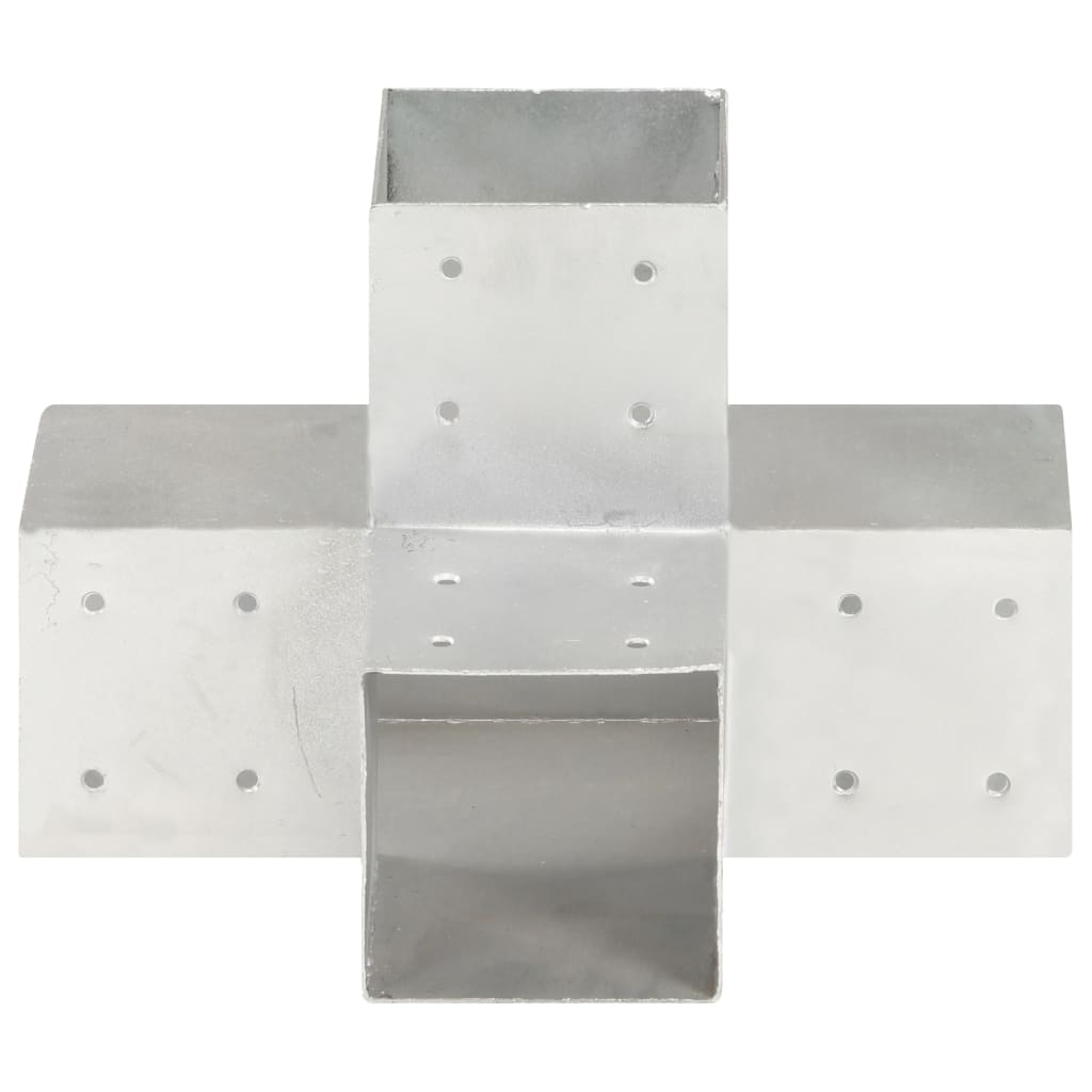 Trámová spojka 4 ks ve tvaru X pozinkovaný kov 101 x 101 mm