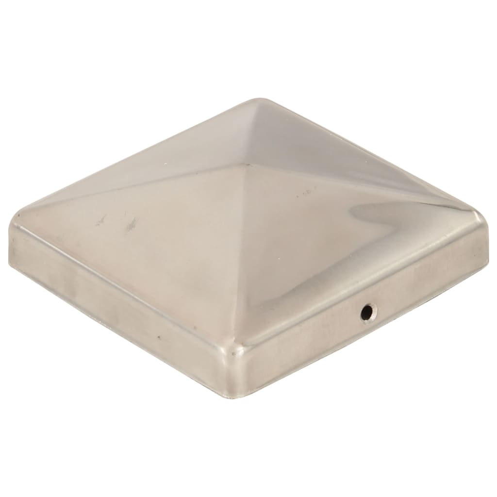 Krytky na plotové sloupky ve tvaru stříšky 6 ks nerez 101x101mm