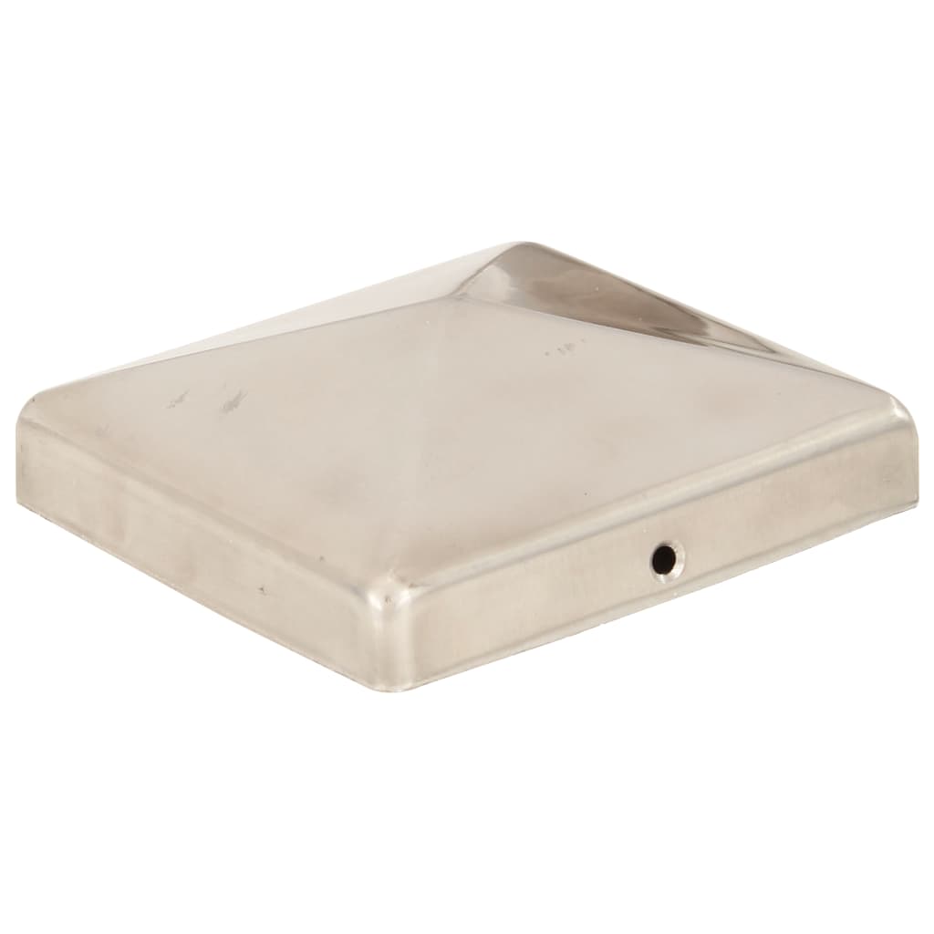 Krytky na plotové sloupky ve tvaru stříšky 6 ks nerez 101x101mm