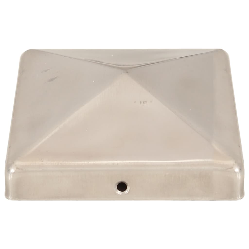 Krytky na plotové sloupky ve tvaru stříšky 6 ks nerez 101x101mm