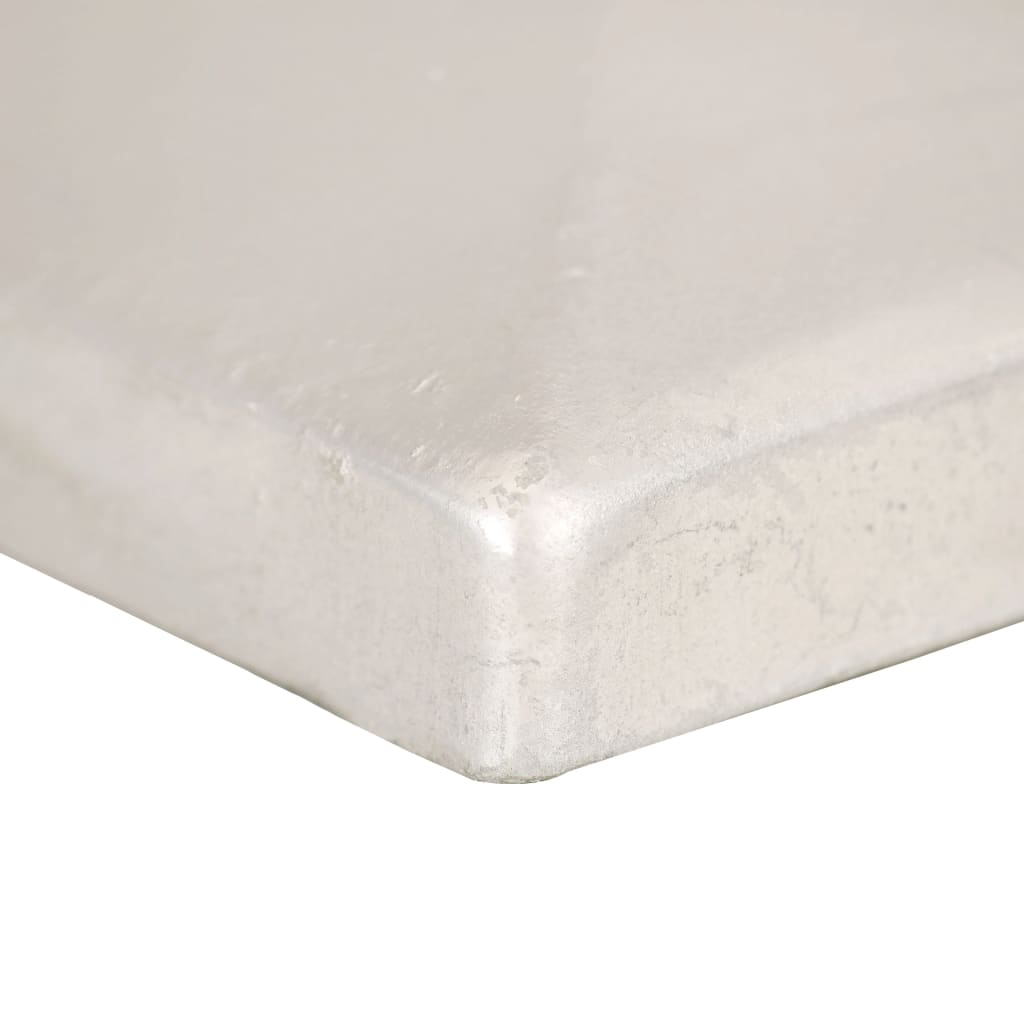 Krytky na plotové sloupky stříška 6 ks pozinkovaný kov 71x71 mm