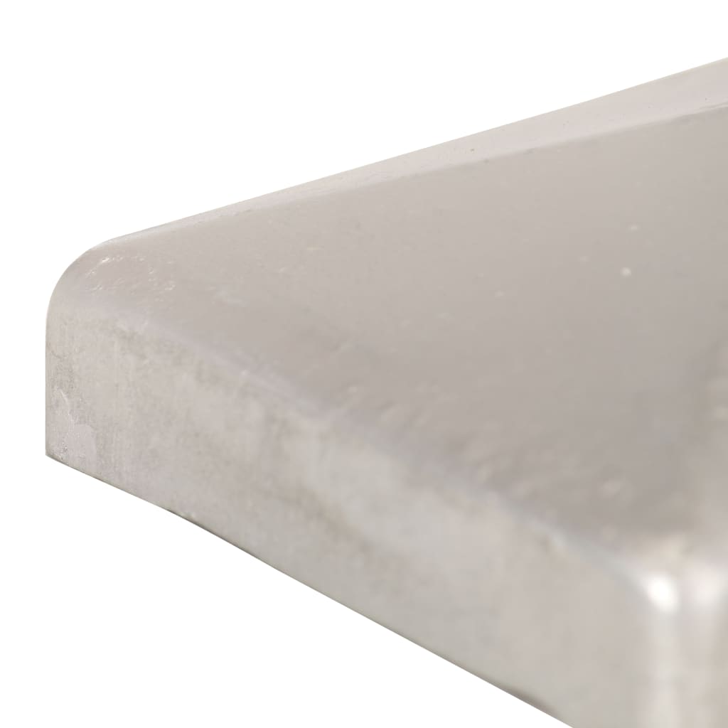 Krytky na plotové sloupky stříška 6 ks pozinkovaný kov 71x71 mm