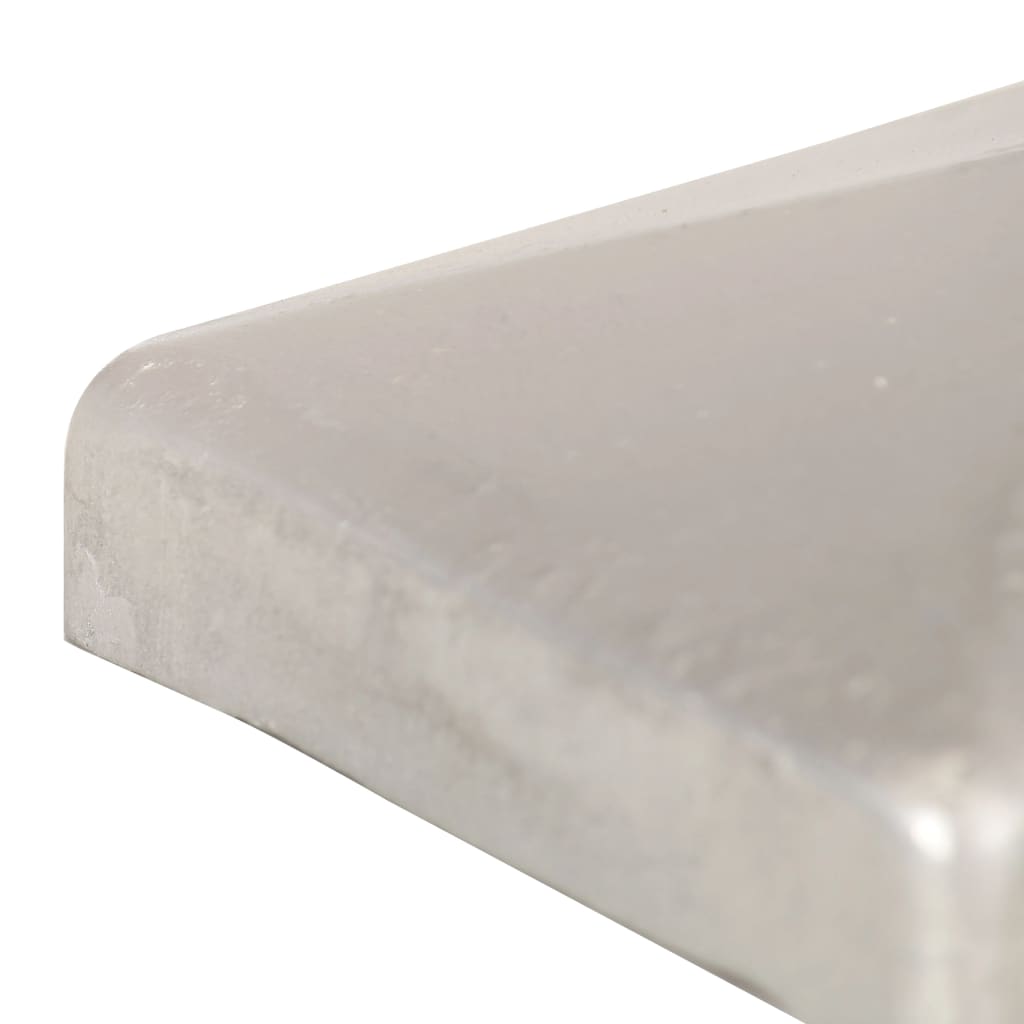 Krytky na plotové sloupky stříška 6ks pozinkovaný kov 101x101mm