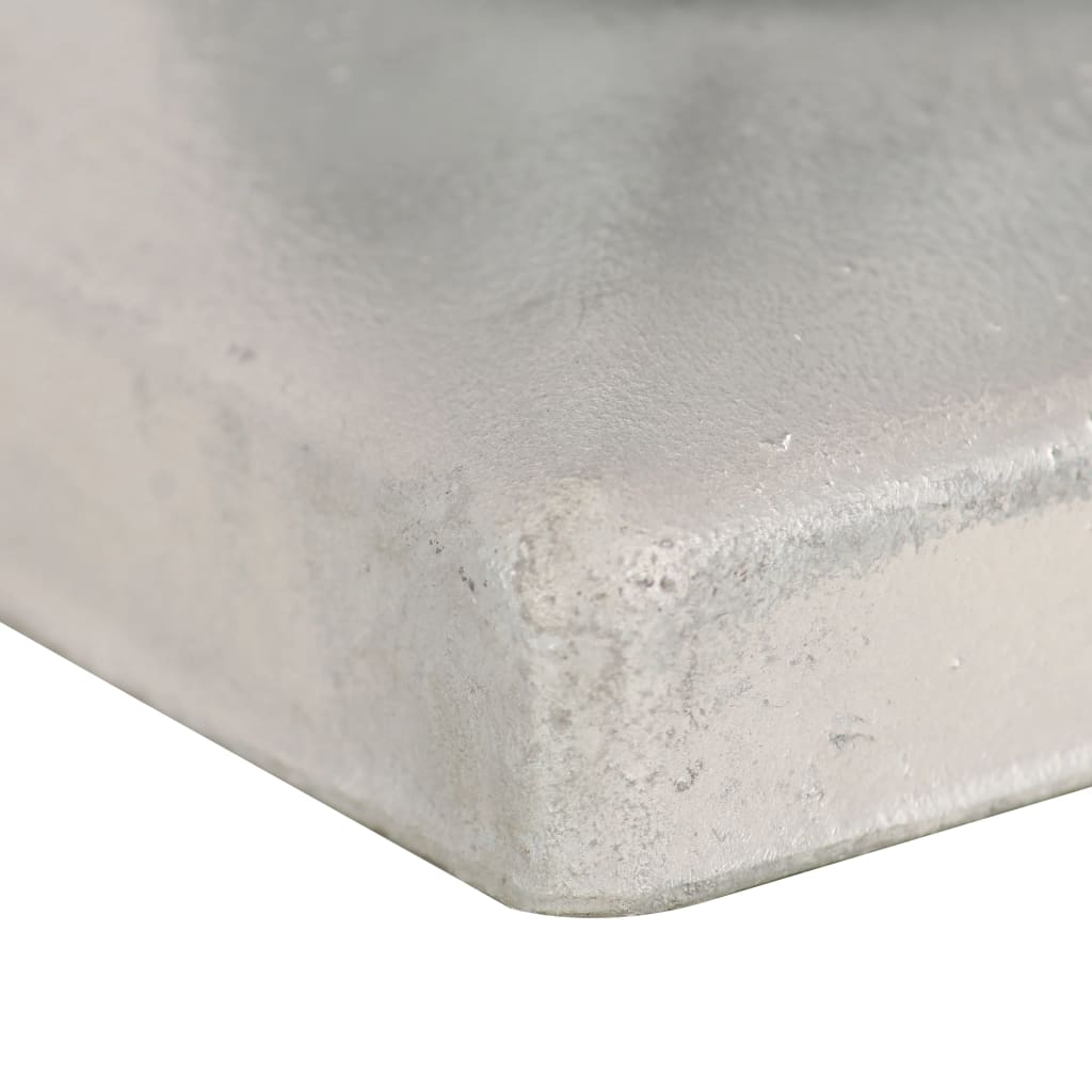 Krytky na plotové sloupky 6 ks s koulí pozinkovaný kov 91x91 mm