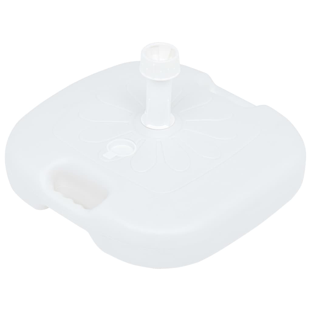 Stojan na slunečník plněný vodou/pískem 16 l bílý plast