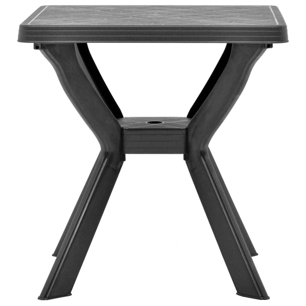 Bistro stolek antracitový 70 x 70 x 72 cm plast