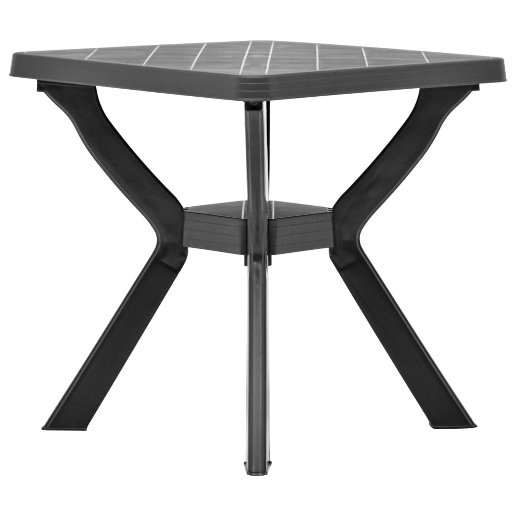 Bistro stolek antracitový 70 x 70 x 72 cm plast