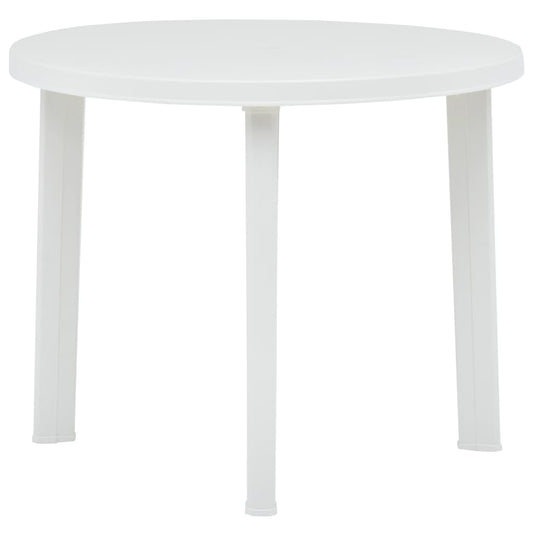 Zahradní stůl bílý 89 cm plast