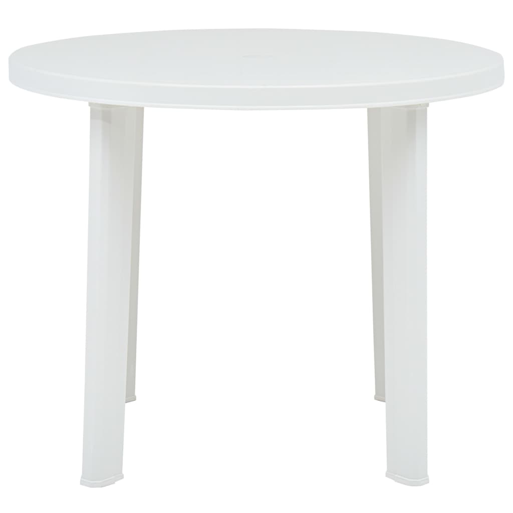 Zahradní stůl bílý 89 cm plast