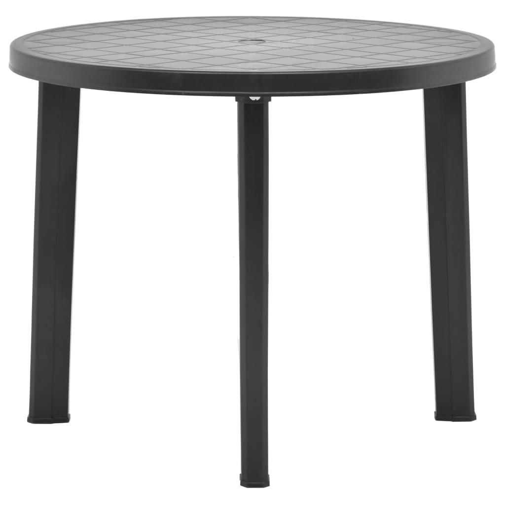 Zahradní stůl antracitový 89 cm plast