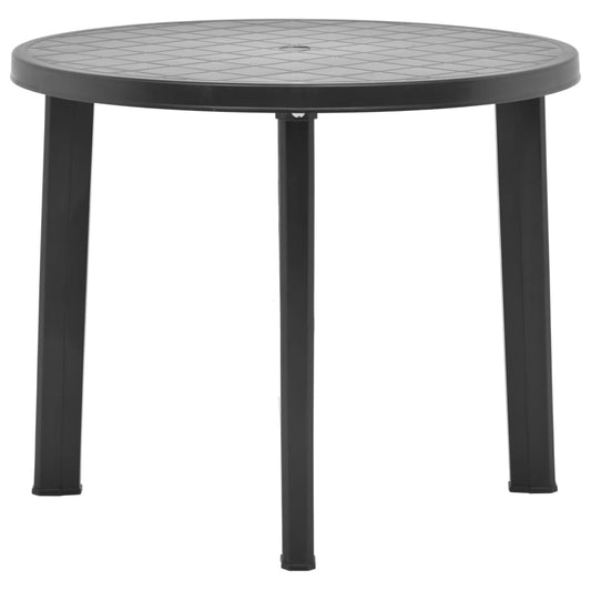 Zahradní stůl antracitový 89 cm plast