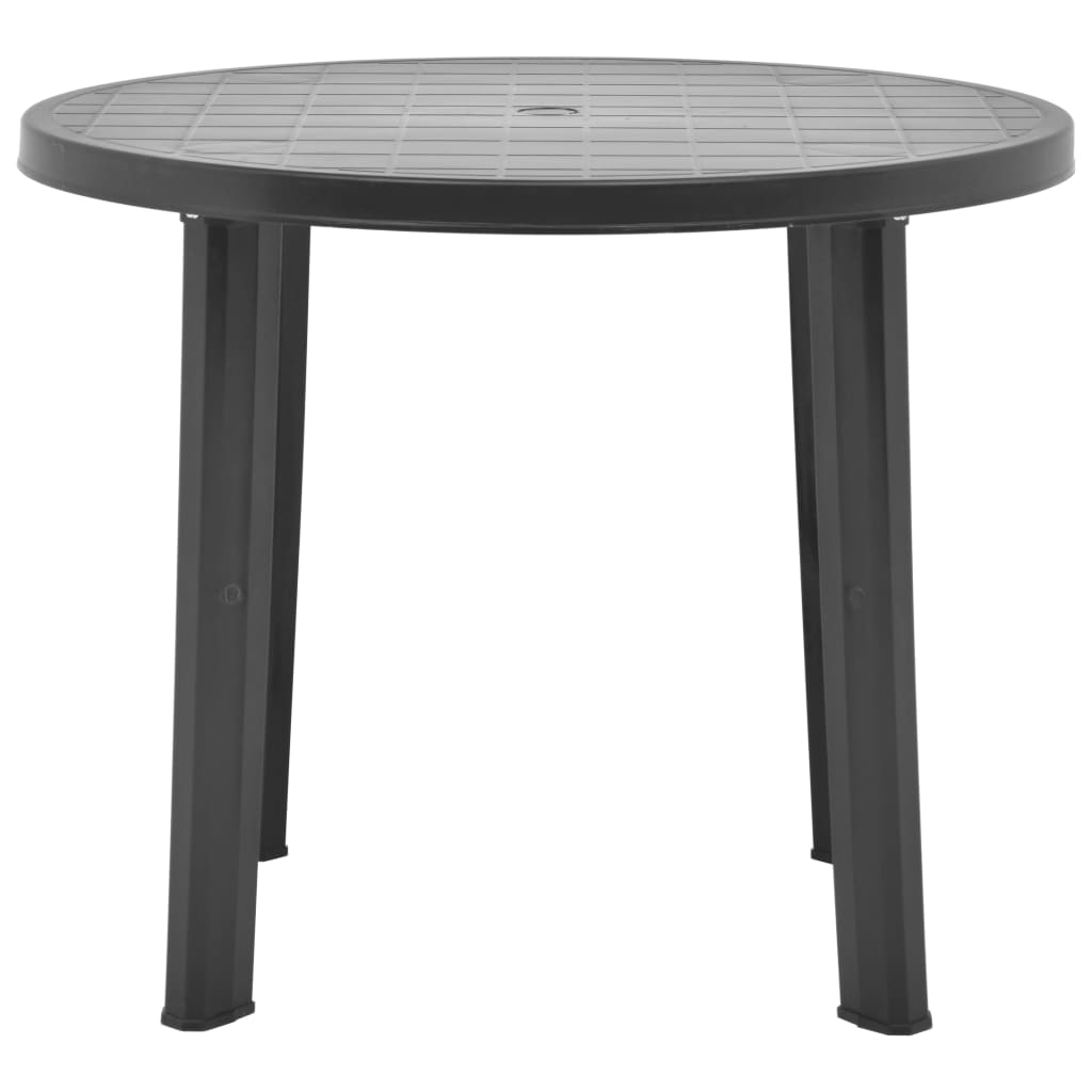 Zahradní stůl antracitový 89 cm plast