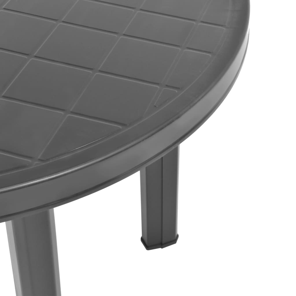 Zahradní stůl antracitový 89 cm plast