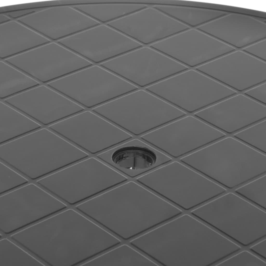 Zahradní stůl antracitový 89 cm plast