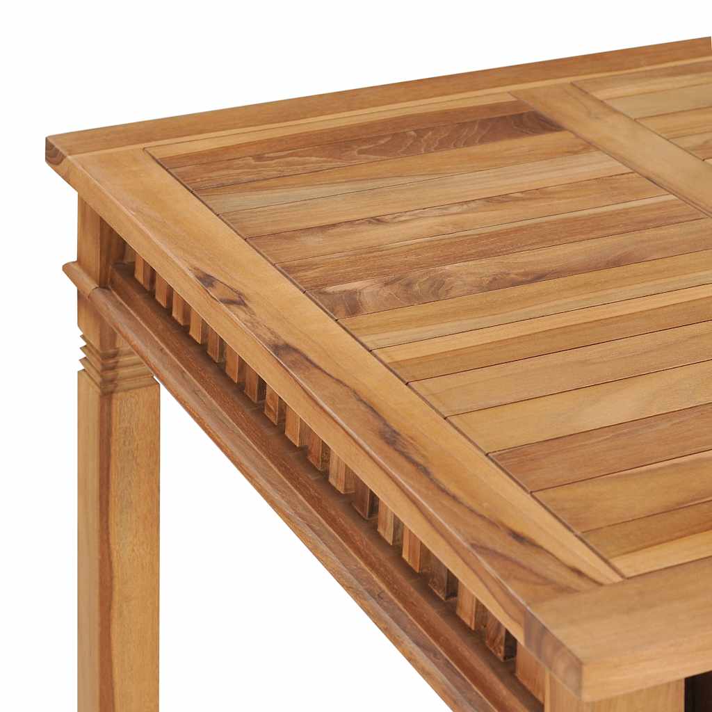 Zahradní jídelní stůl 80 x 80 x 80 cm masivní teakové dřevo
