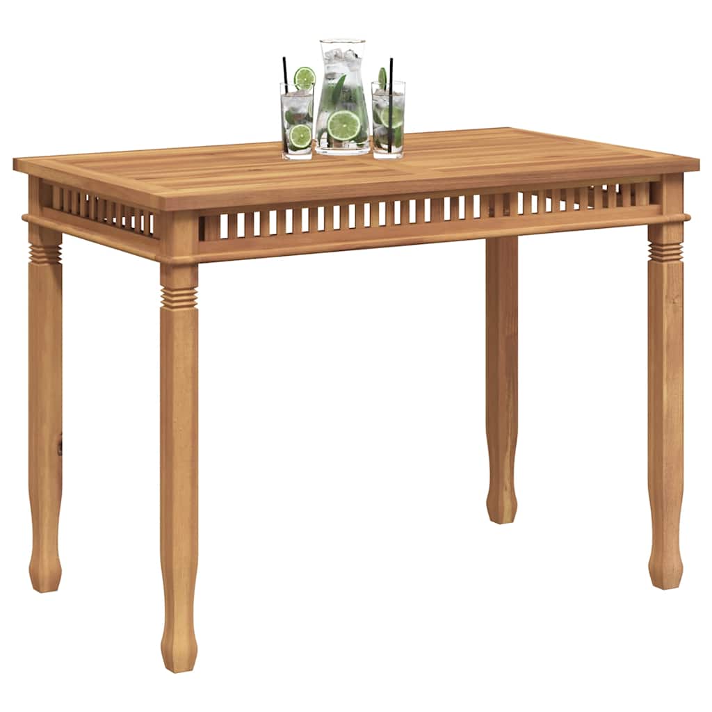 Zahradní jídelní stůl 110 x 65 x 80 cm masivní teakové dřevo