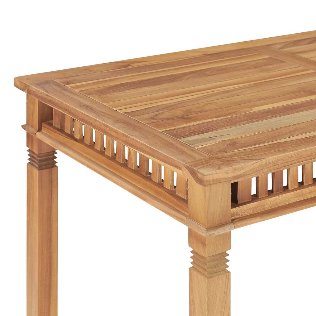 Zahradní jídelní stůl 110 x 65 x 80 cm masivní teakové dřevo