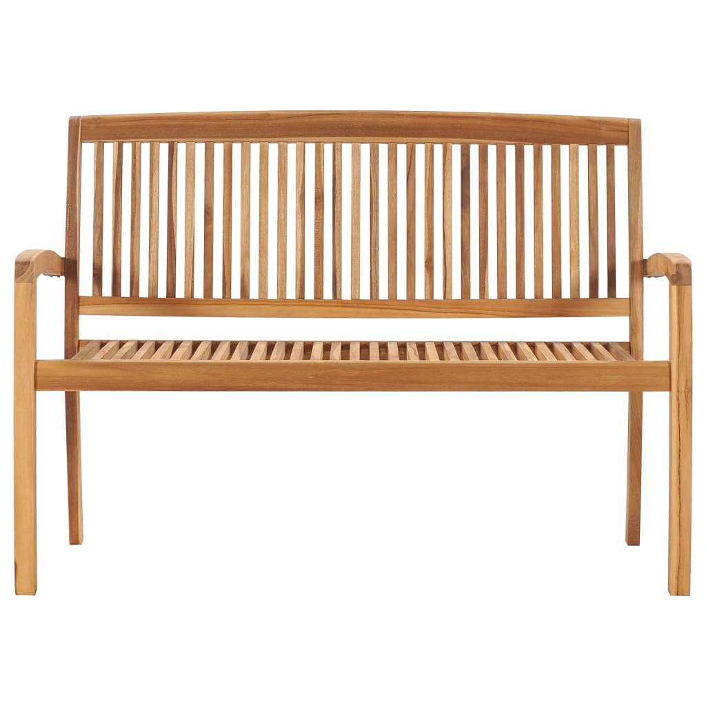 2místná stohovatelná zahradní lavice 128,5 cm masivní teak