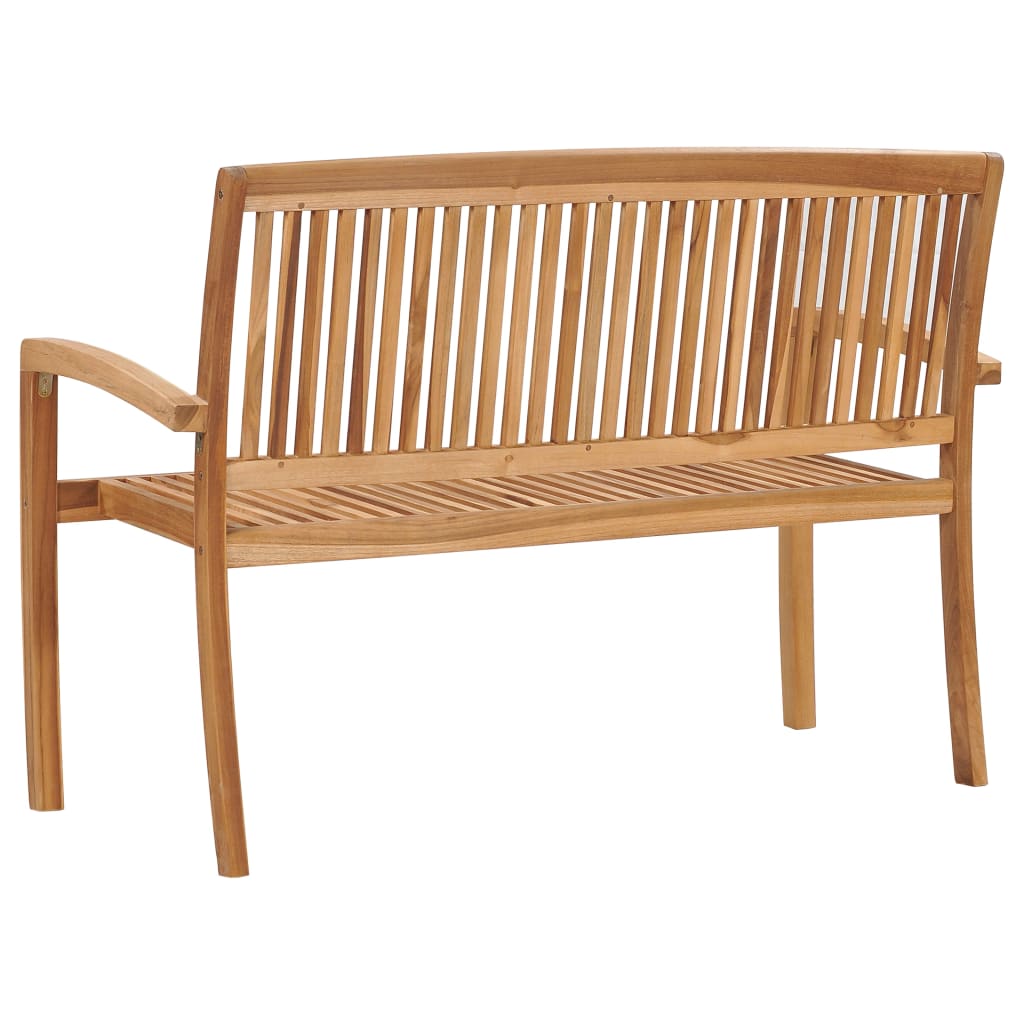 2místná stohovatelná zahradní lavice 128,5 cm masivní teak