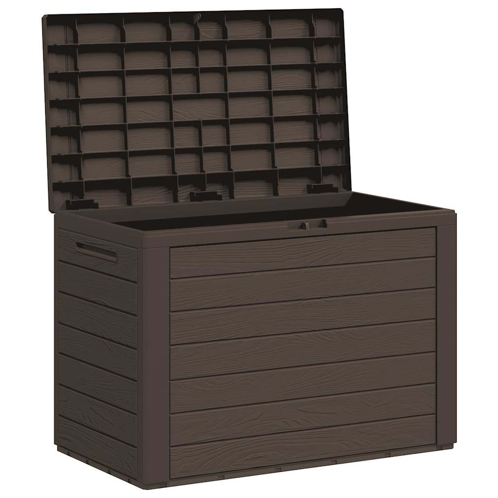Zahradní úložný box hnědý 78 x 44 x 55 cm