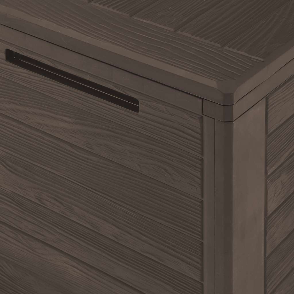 Zahradní úložný box hnědý 116 x 44 x 55 cm