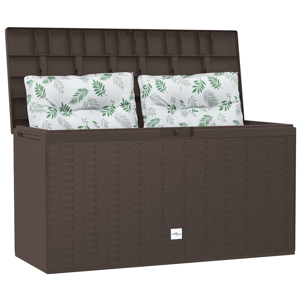 Zahradní úložný box hnědý 114 x 47 x 60 cm