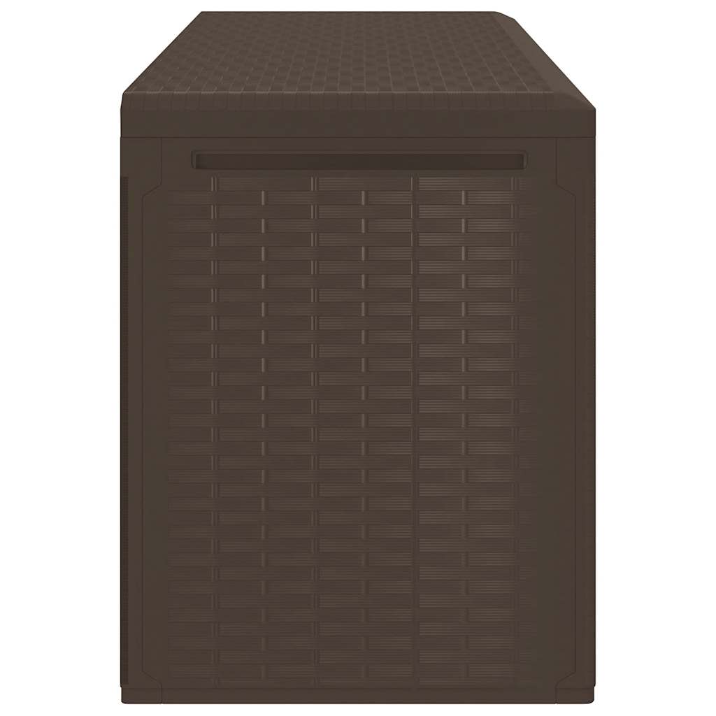 Zahradní úložný box hnědý 114 x 47 x 60 cm