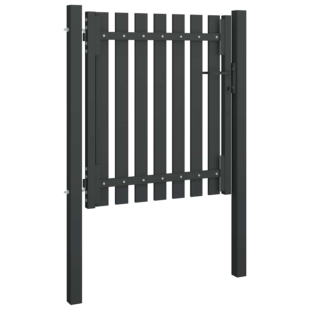 Zahradní branka ocel 1 x 1,25 m antracitová