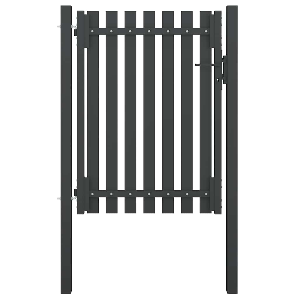 Zahradní branka ocel 1 x 1,7 m antracitová