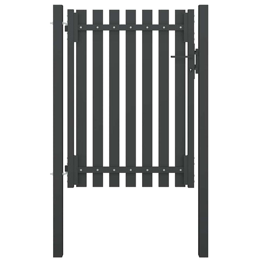 Zahradní branka ocel 1 x 1,7 m antracitová