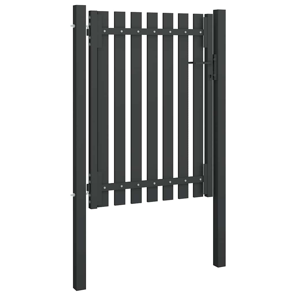 Zahradní branka ocel 1 x 1,7 m antracitová