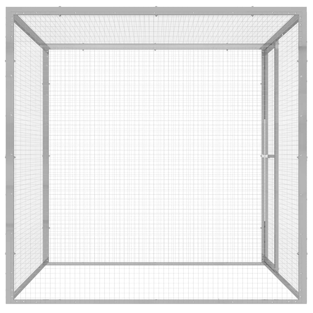 Klec pro kočky 1,5 x 1,5 x 1,5 m pozinkovaná ocel