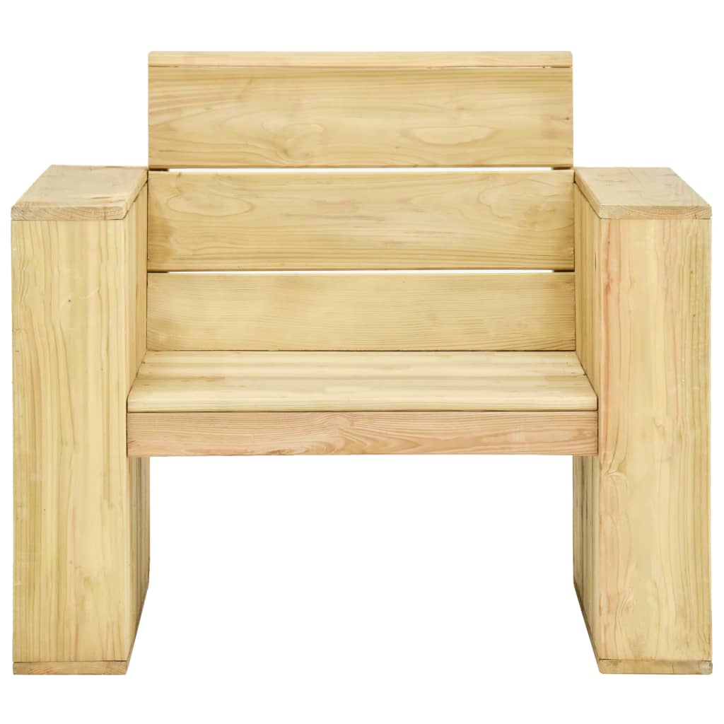 Zahradní židle 2 ks 89 x 76 x 76 cm impregnované borové dřevo