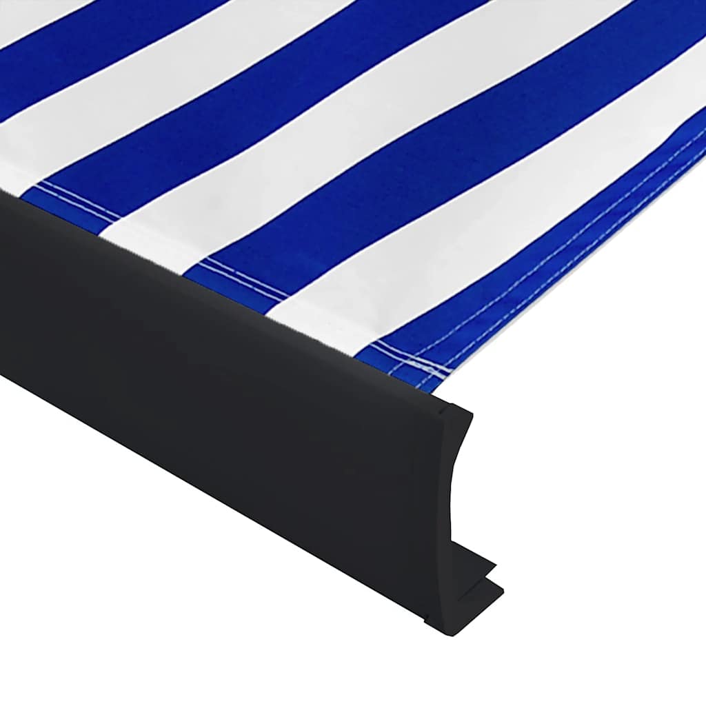 Kazetová markýza s motorem 350x250 cm modrá a bílá