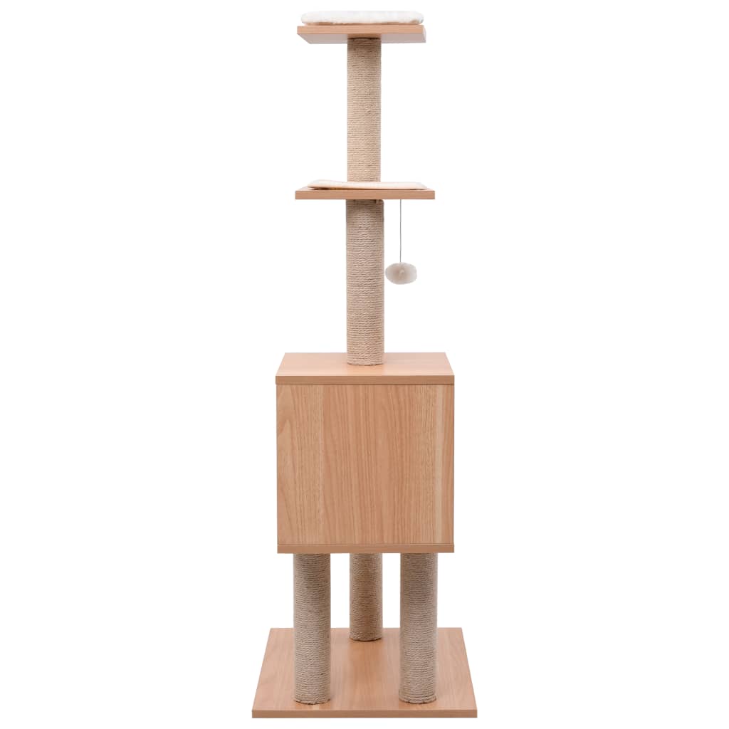 Škrabadlo pro kočky se sisalovým koberečkem 123 cm