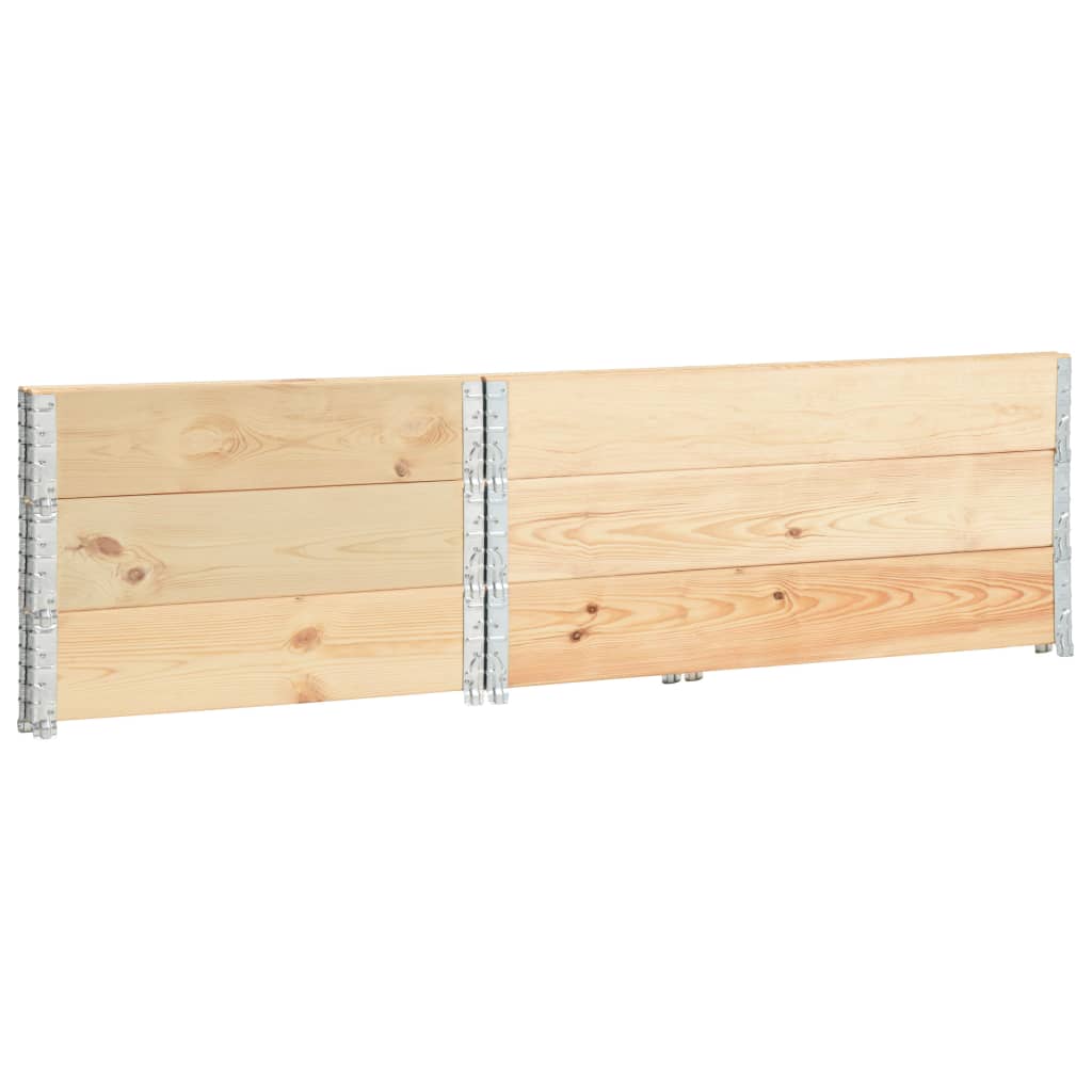 Vyvýšené záhony 3 ks 100 x 150 cm masivní borové dřevo