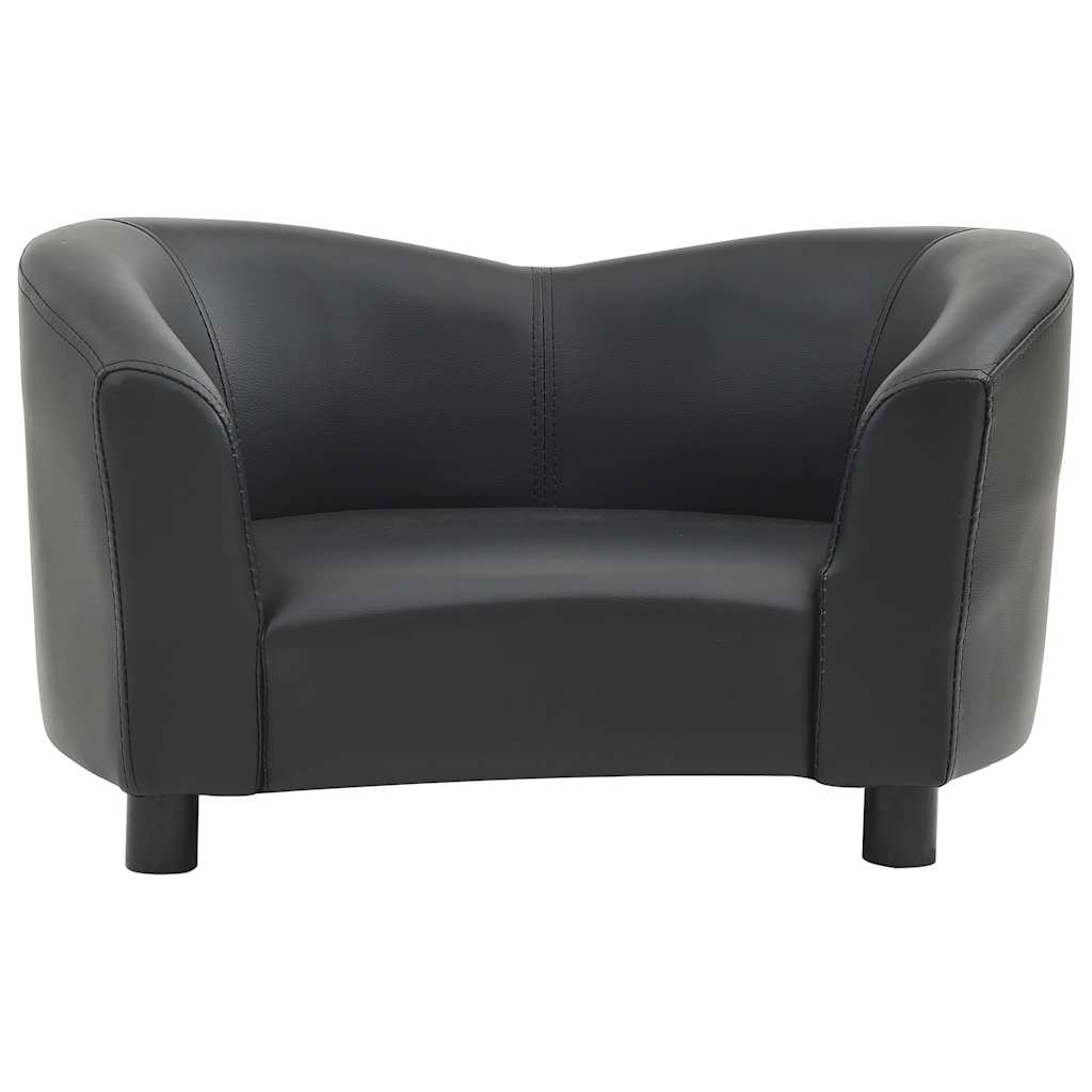 Pohovka pro psy černá 67 x 41 x 39 cm umělá kůže