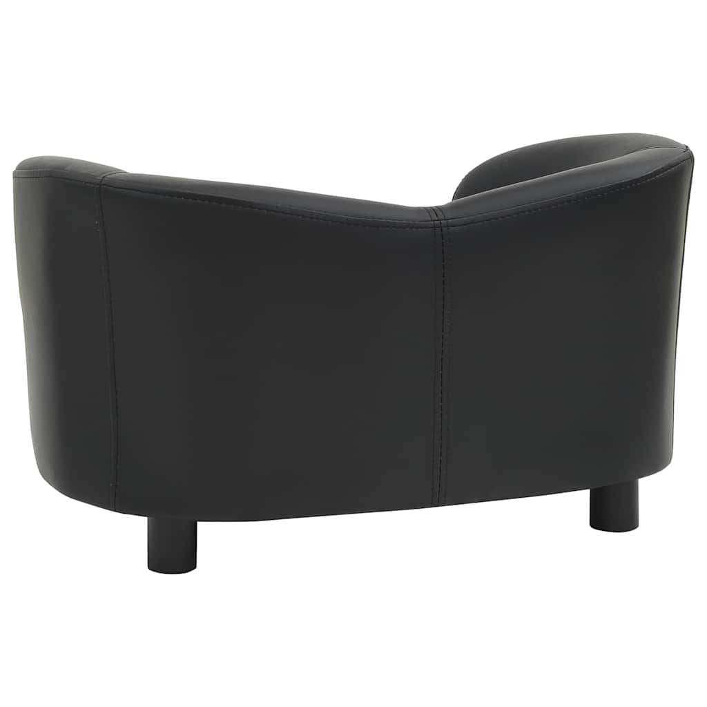 Pohovka pro psy černá 67 x 41 x 39 cm umělá kůže