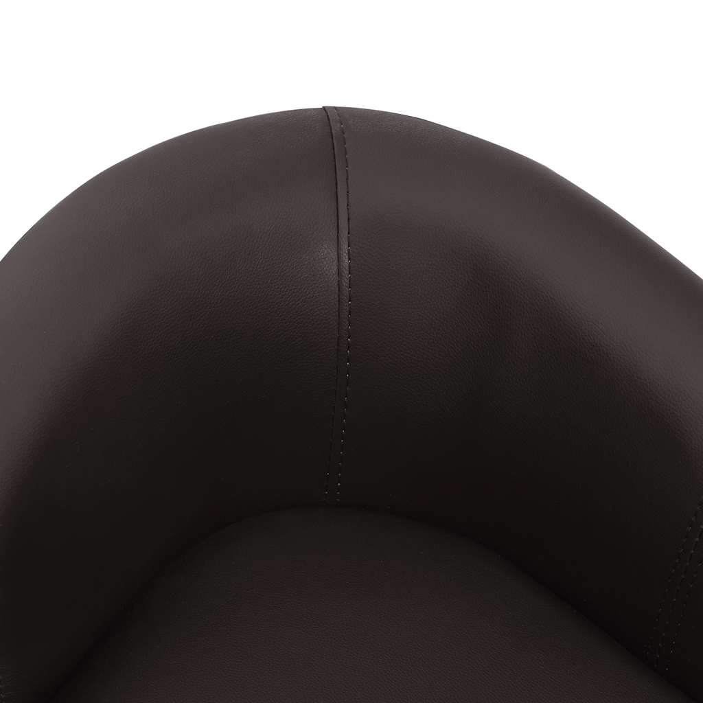 Pohovka pro psy hnědá 67 x 41 x 39 cm umělá kůže